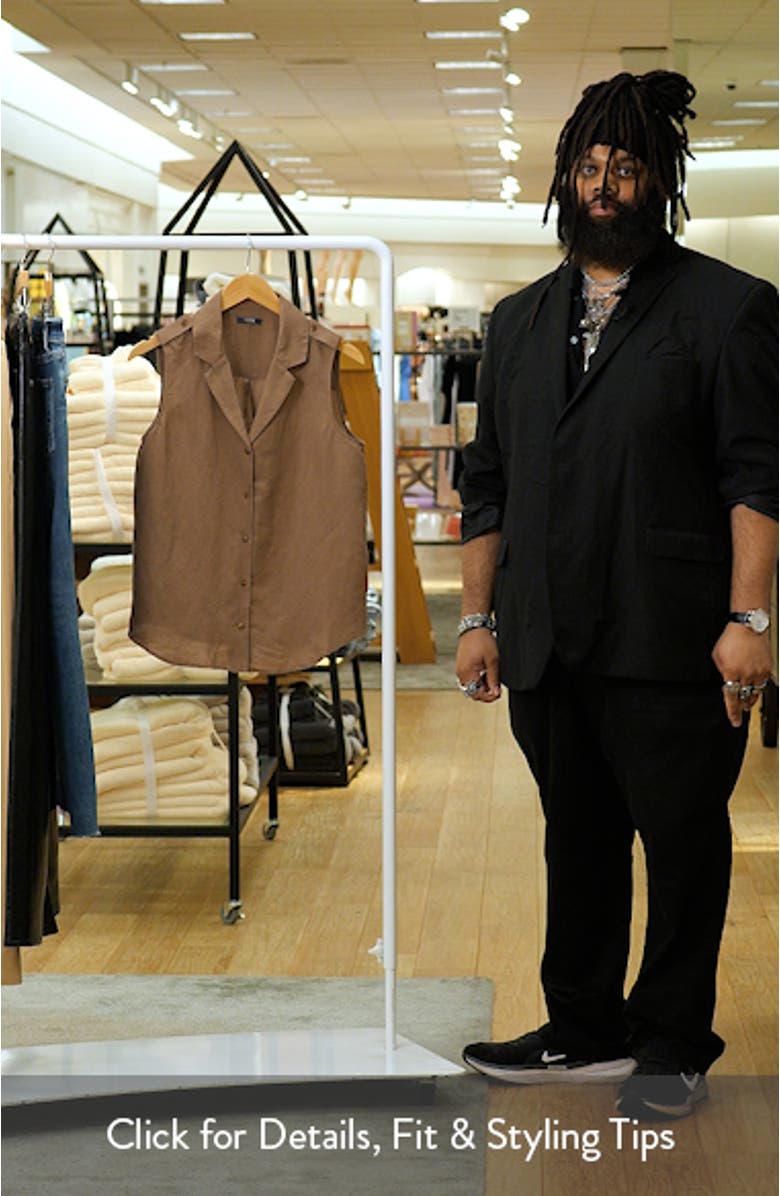 Gabrielle Sleeveless Camp Shirt, sales video thumbnail