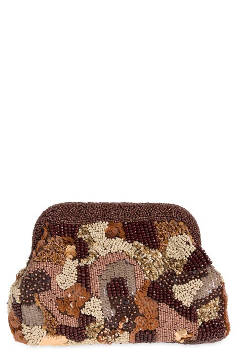 Tropic Beaded Clutch