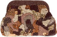 MANGO Tropic Beaded Clutch