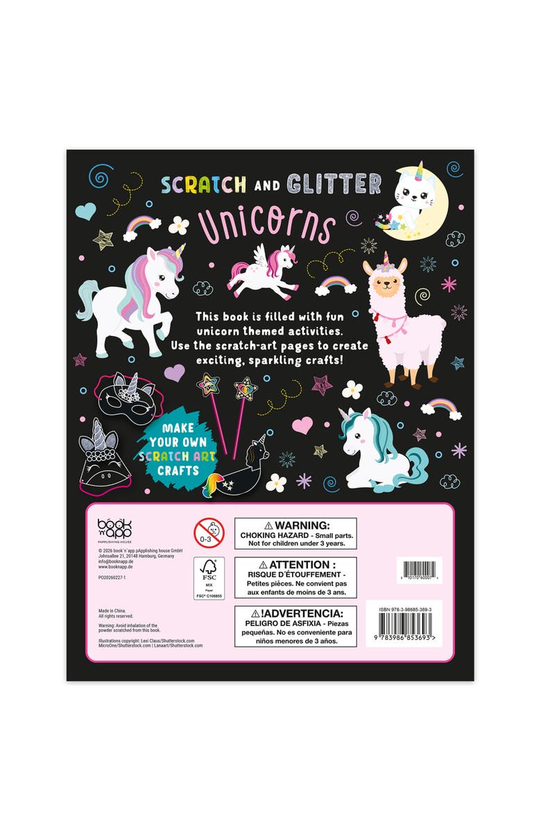book 'n' app pApplishing house Scratch & Glitter Activity Book, Alternate, color, Multicolored