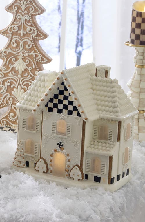 Mackenzie-childs Mackenzie Childs Gingerbread Illuminated Manor In White