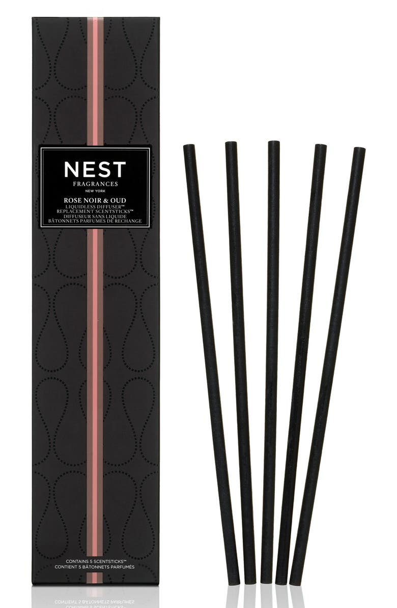 NEST New York NEST Fragrances Rose Noir & Oud Liquidless Diffuser Refill, Main, color, 