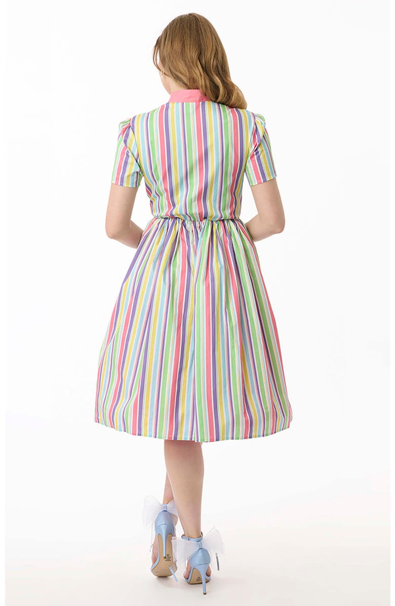 Unique Vintage Cora Swing Dress, Alternate, color, Multicolor Stripe