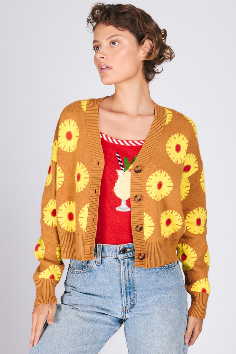 Ana Cardigan, Alternate, color, Pineapple Cake