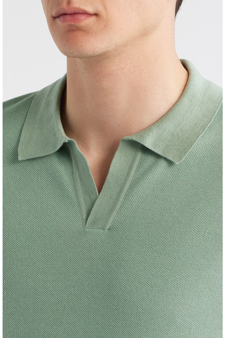 Jianluca Johnny Collar Polo, Alternate, color, OPEN GREEN