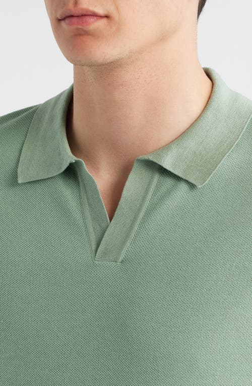 Hugo Boss Boss Jianluca Johnny Collar Polo In Green