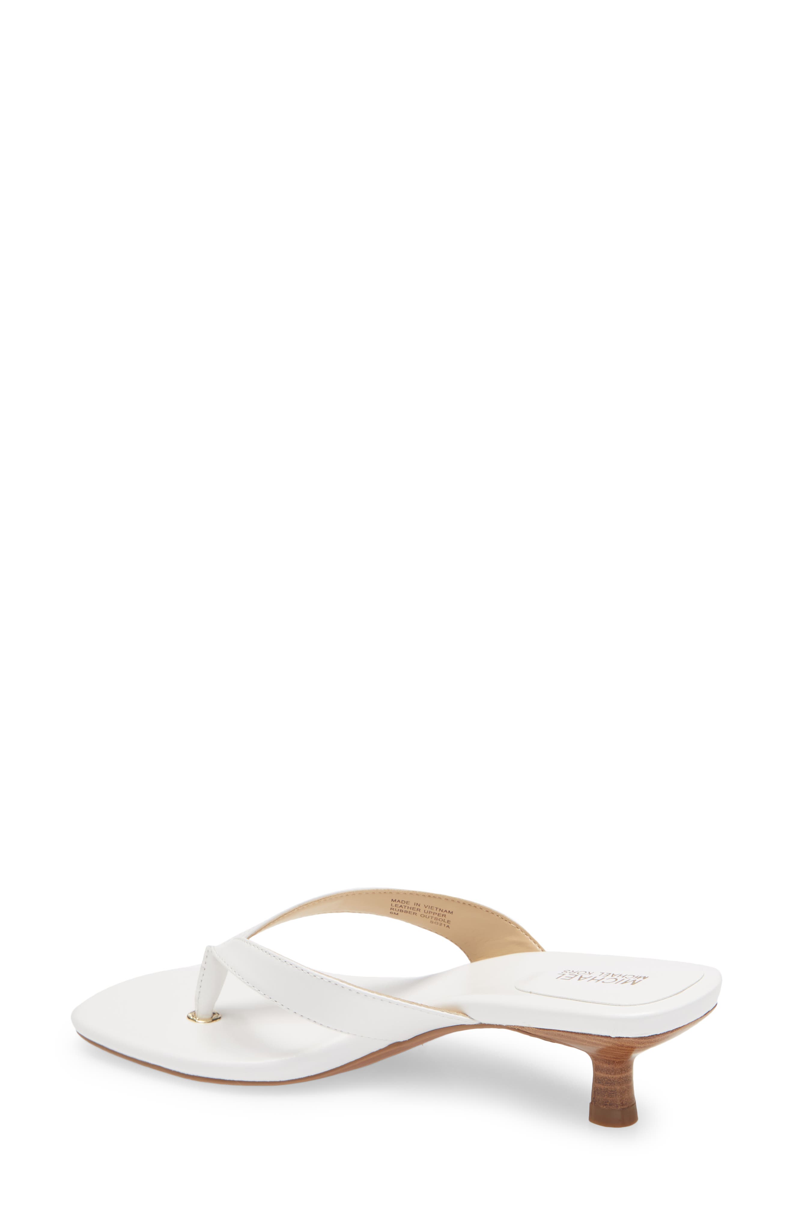 Angela Kitten Heel Flip Flop, Alternate, color, OPTIC WHITE
