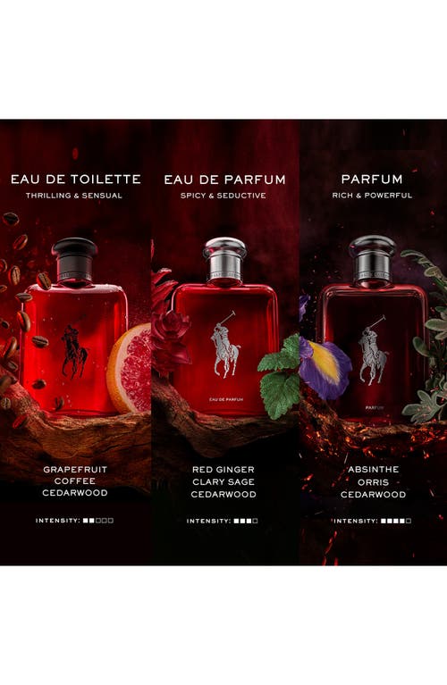 Ralph Lauren Polo Red Eau De Toilette Gift Set $200 Value In Transparent