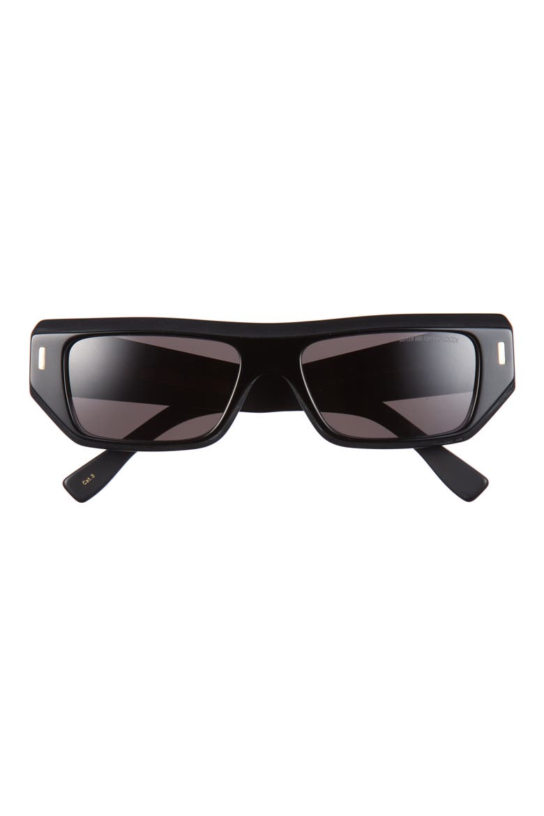 1367 Rectangular Sunglasses, Main, color, BLACK