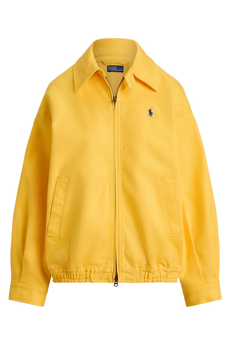 Oversize Double Face Cotton Windbreaker, Alternate, color, YELLOW