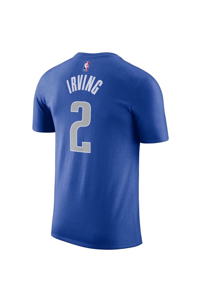 Men's Nike Kyrie Irving Blue Dallas Mavericks Icon 2022/23 Name & Number T-Shirt, Alternate, color, Blue