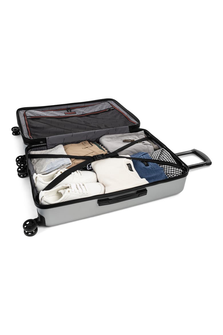 LGA Hardside Large Luggage, Alternate, color, Silver