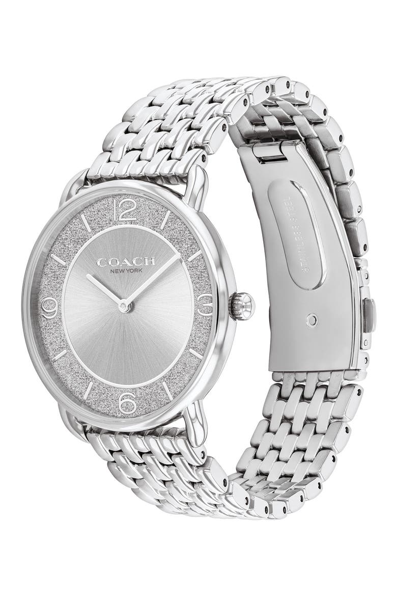 Elliot Bracelet Watch, 36mm, Alternate, color, SILVER WHITE