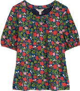 Seasalt Cornwall Seaberry Floral Puff Sleeve Top
