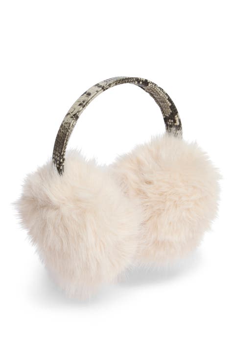 Faux Leather & Faux Fur Earmuffs
