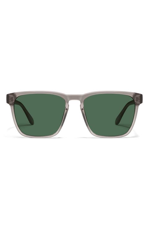 Unplugged 56mm Polarized Square Sunglasses