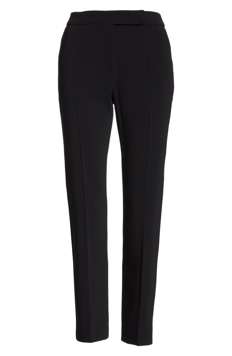 Max Mara Louvre Slim Stretch Wool Ankle Pants, Alternate, color, 