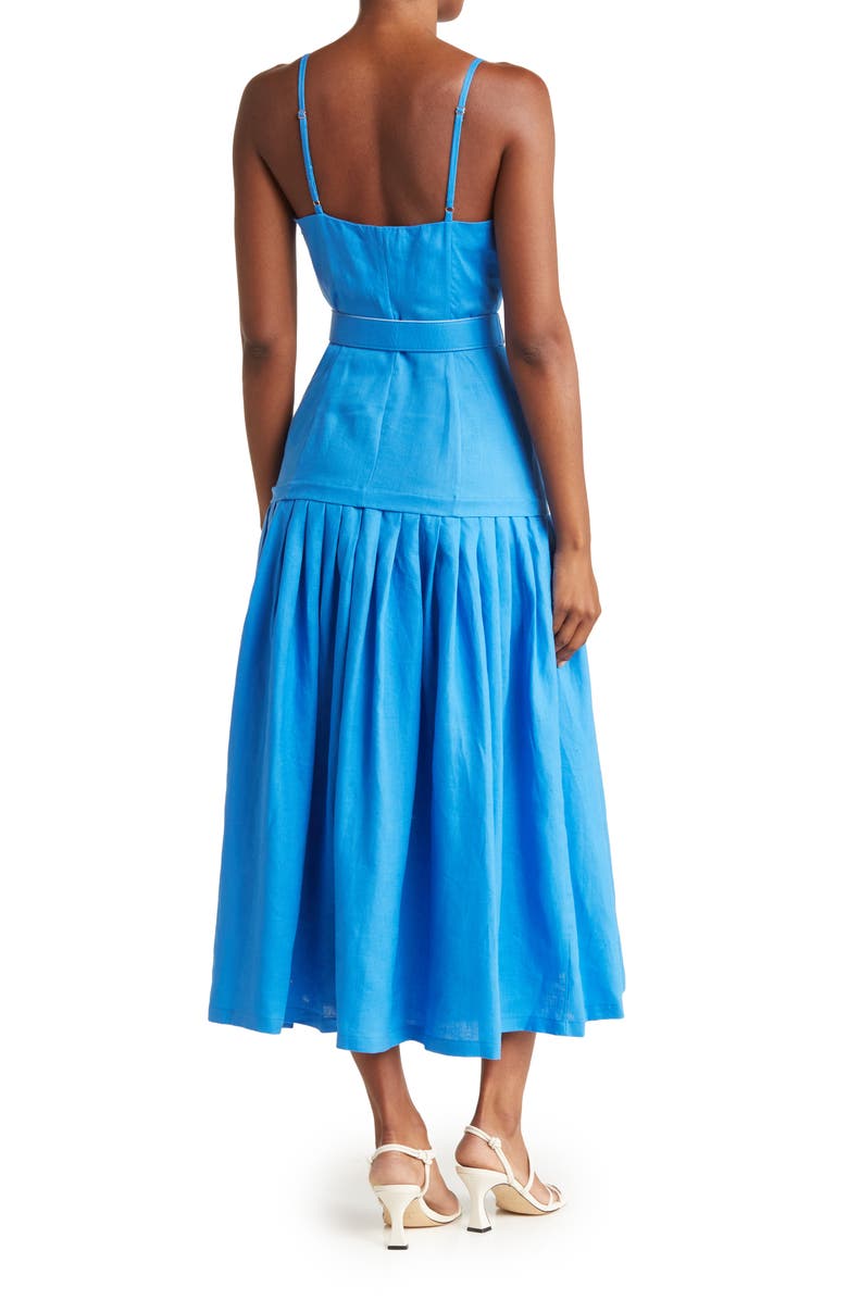 NICHOLAS Clemence Pleated Mid Dress, Alternate, color,