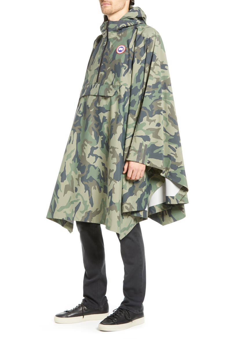 Classic Fit Camo Field Poncho, Alternate, color, CANADA GOOSE CAMO