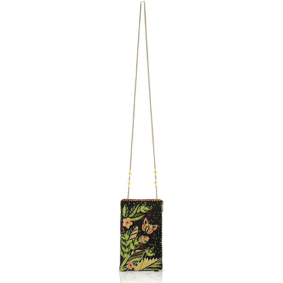 Enchanting Evening Crossbody Phone Bag, Alternate, color, Black