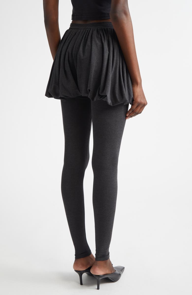 Paloma Wool Caly Skirt Overlay Leggings, Alternate, color, Grey