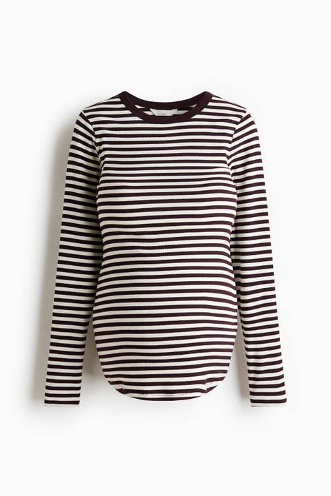 Mama Ribbed Jersey Top