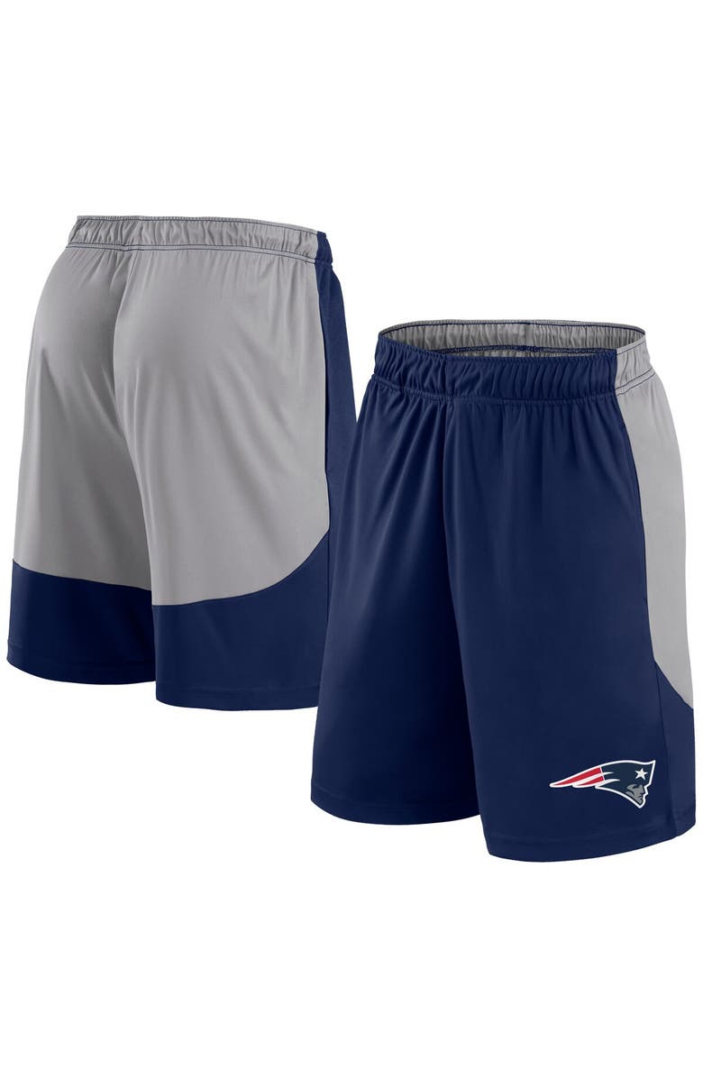 FANATICS Men's Fanatics Branded Navy New England Patriots Big & Tall Team Logo Shorts, Main, color,