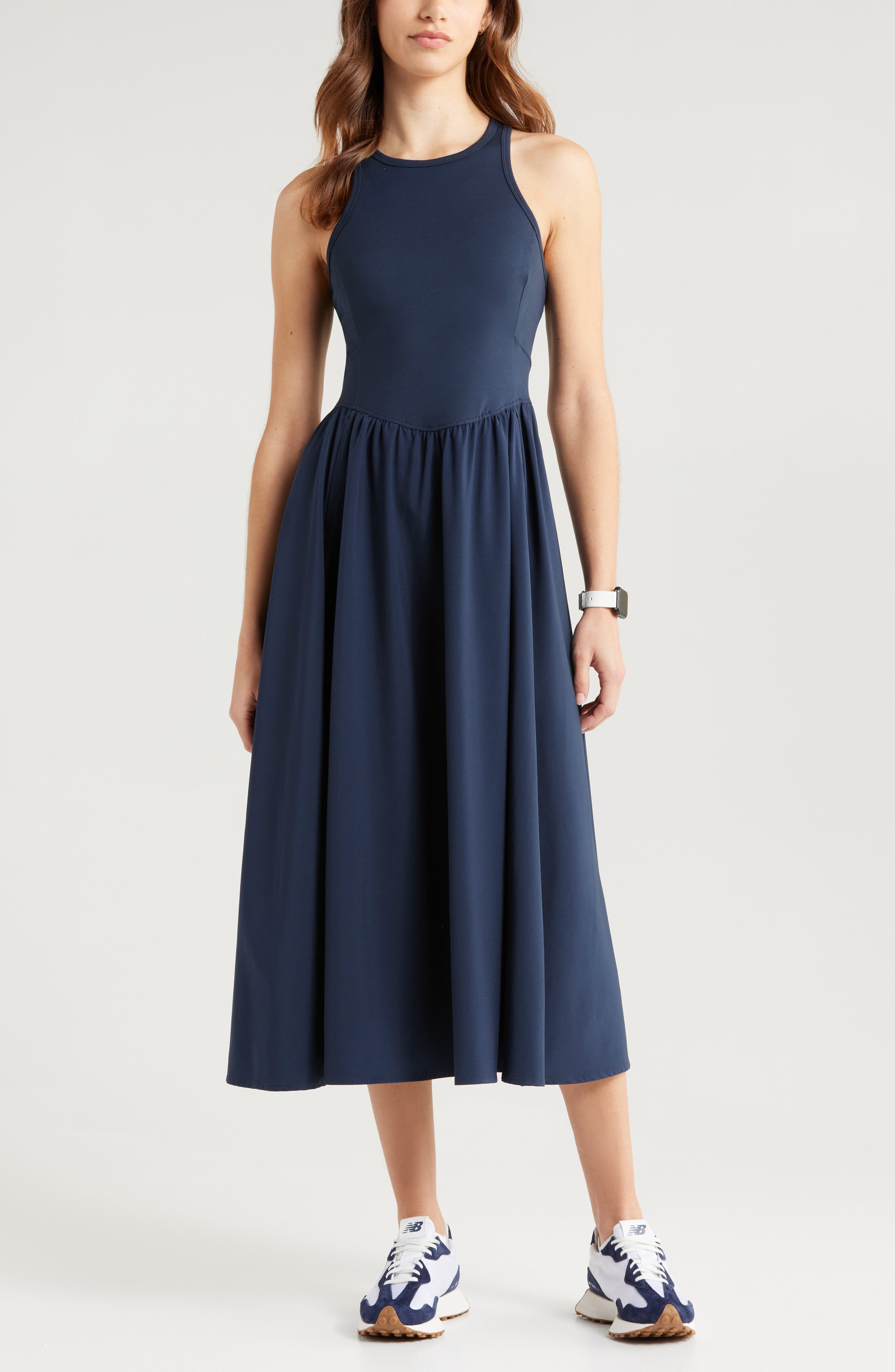 zella effortless hybrid racerback midi dress Zella Effortless Hybrid Racerback Midi Dress | Nordstrom