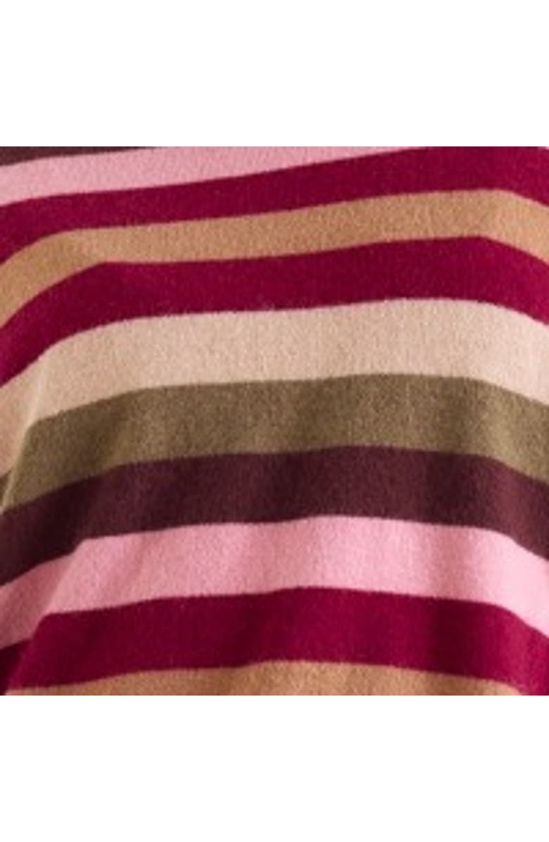 Brodie Pure Cashmere Stripe Up Crew Neck Jumper, Alternate, color,