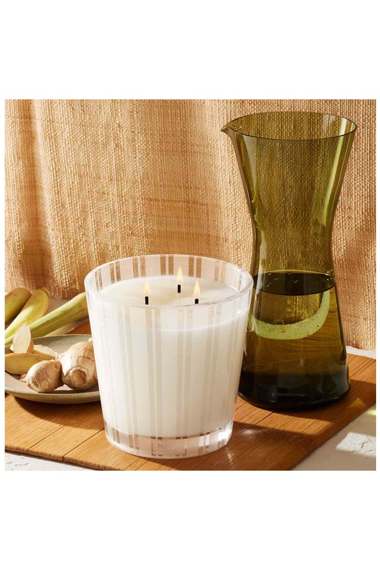 Lemongrass & Ginger Three-Wick Candle, Alternate, color, NO COLOR
