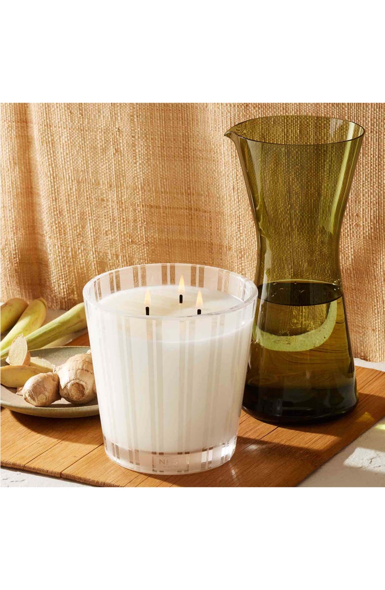 NEST New York Lemongrass & Ginger Three-Wick Candle, Alternate, color, 