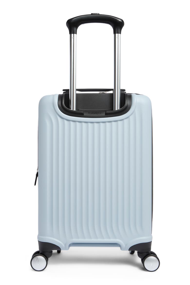 FlightPro 20-Inch Expandable Hardside Spinner Suitcase, Alternate, color, POWDER BLUE MATTE