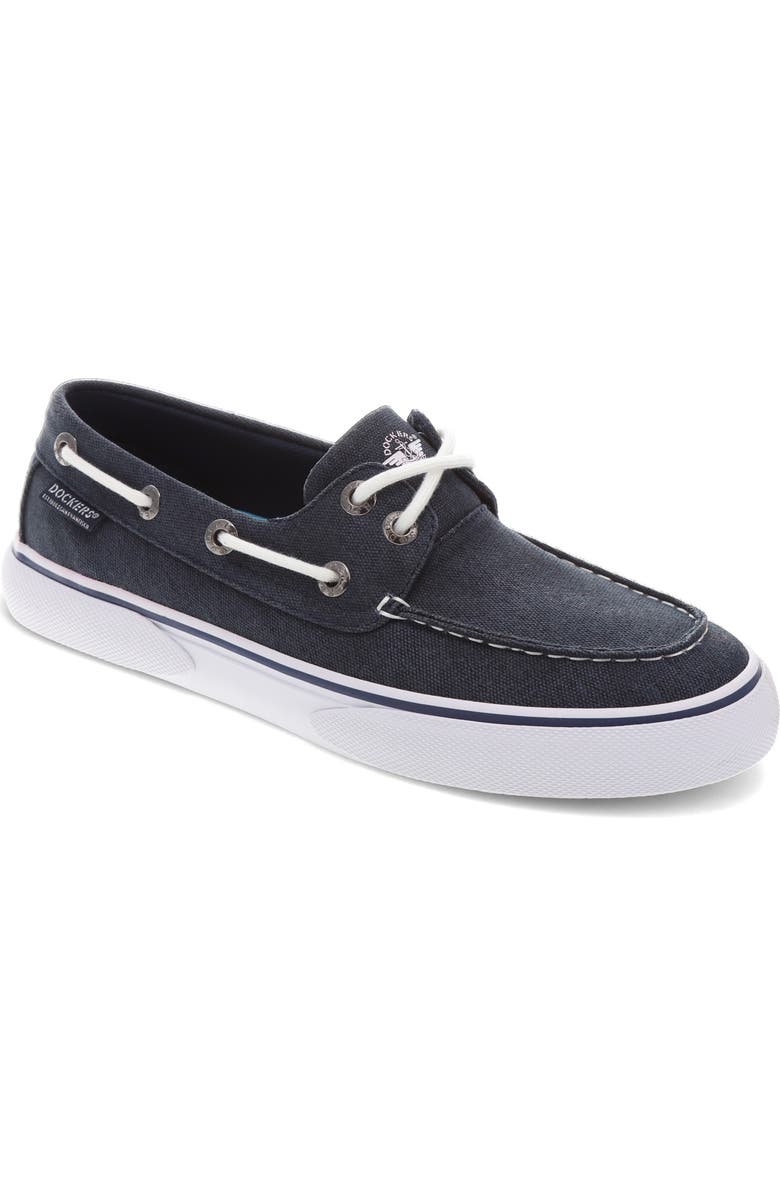 Dockers<sup>®</sup> Rowe 2 Eye Boat Shoe, Main, color, Navy