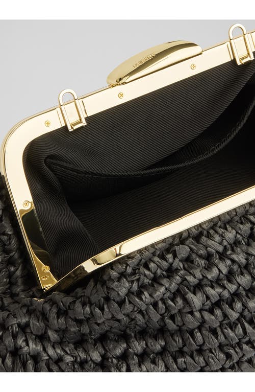 Lk Bennett Alexa Frame Clutch In Black