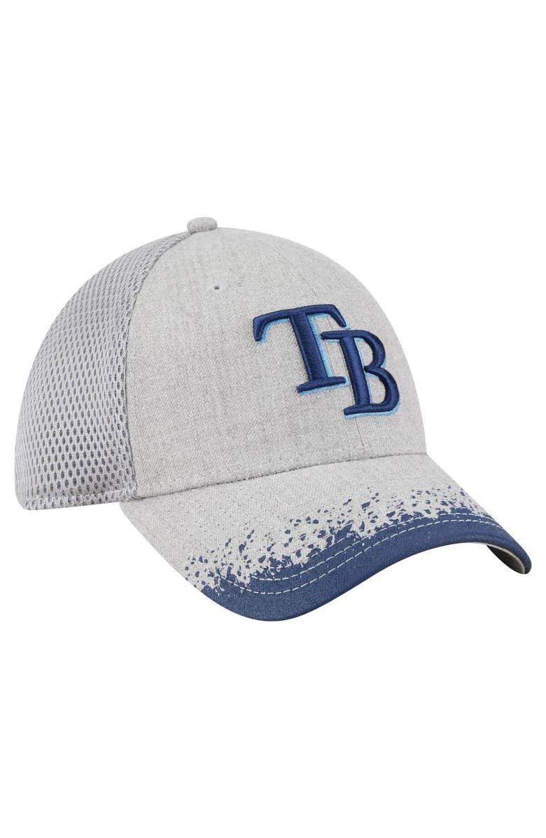 New Era Men's New Era Gray Tampa Bay Rays Visor Paint Splatter 39THIRTY Flex Hat, Alternate, color, Gray