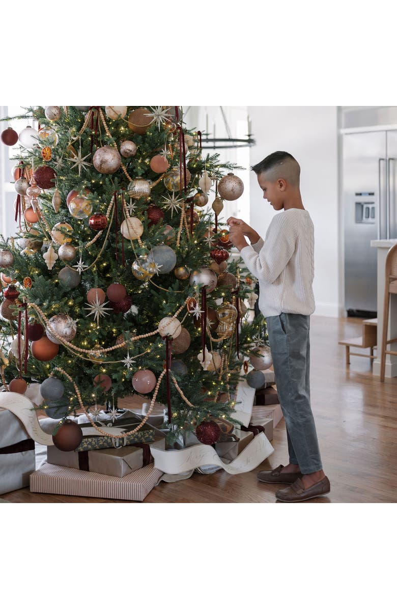 CG Hunter 3" Flocked Bordeaux Glass Ornament, Alternate, color, Bordeaux