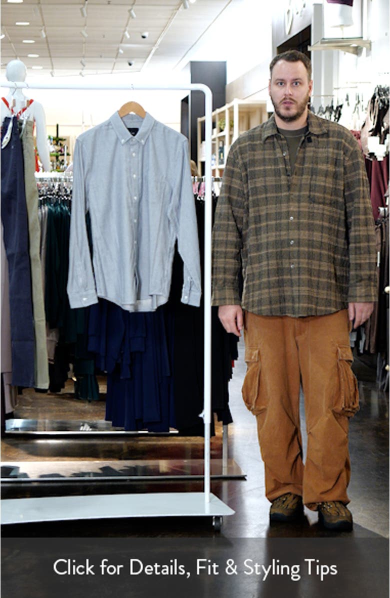 Vance Stripe Cotton Blend Button-Down Shirt, sales video thumbnail