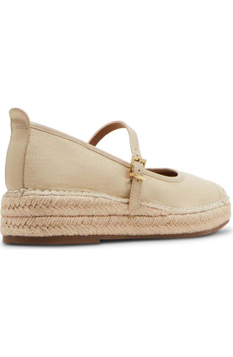 Blondo Hanah Waterproof Espadrille Mary Jane Flat, Alternate, color, Almond Fabric