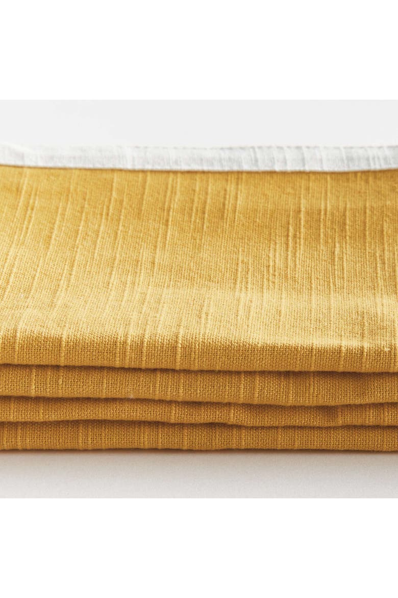 Jase Dinner Napkins Set Of 4, Alternate, color, Yellow
