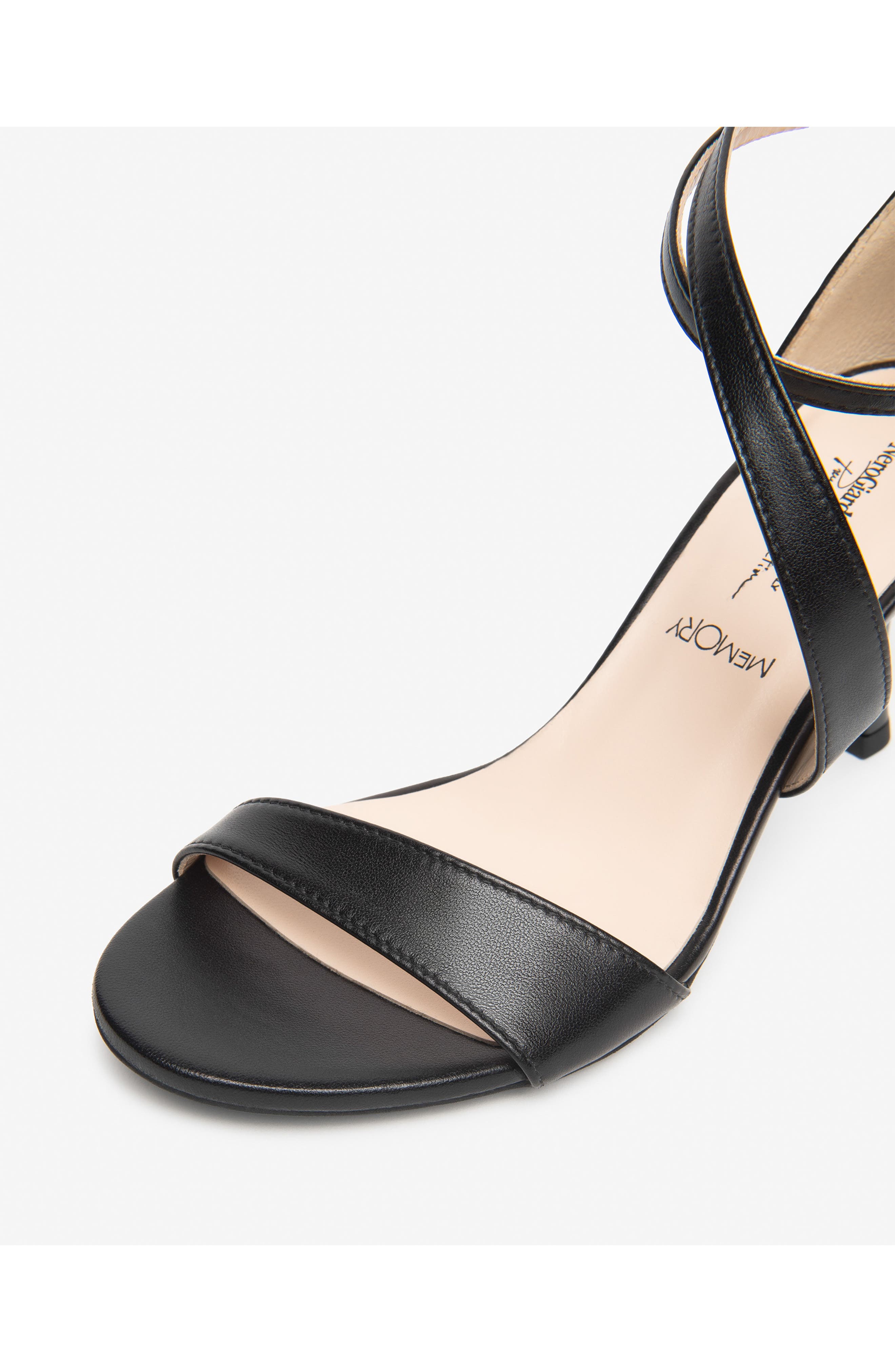 NeroGiardini Ankle Strap Sandal, Alternate, color, Black