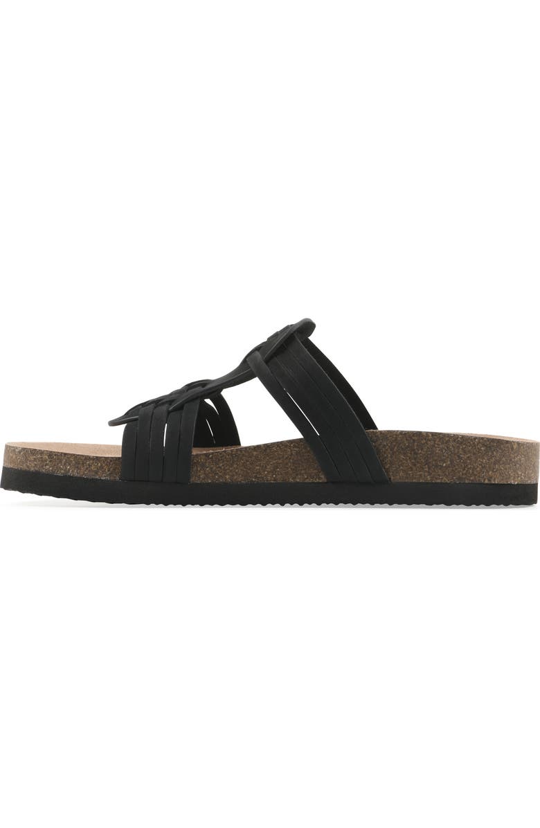 White Mountain Footwear Halicore Slide Sandal, Alternate, color, Black/ Nubuck