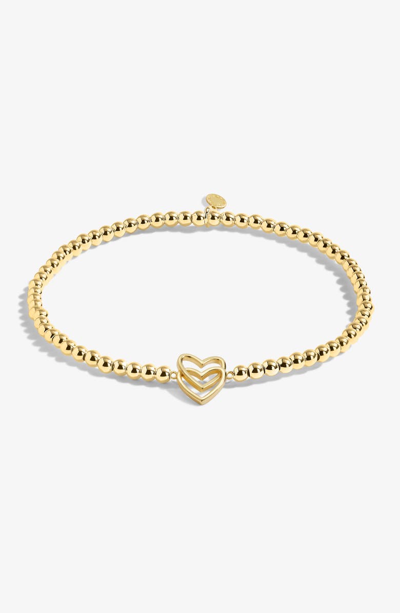 A Littles & Co A Little 'Happy Birthday' Bracelet In Gold-Tone Plating, Main, color, Metallic Gold