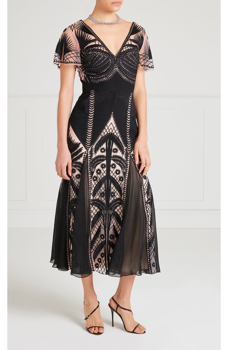 Temperley London Giselle Dress, Alternate, color, Black