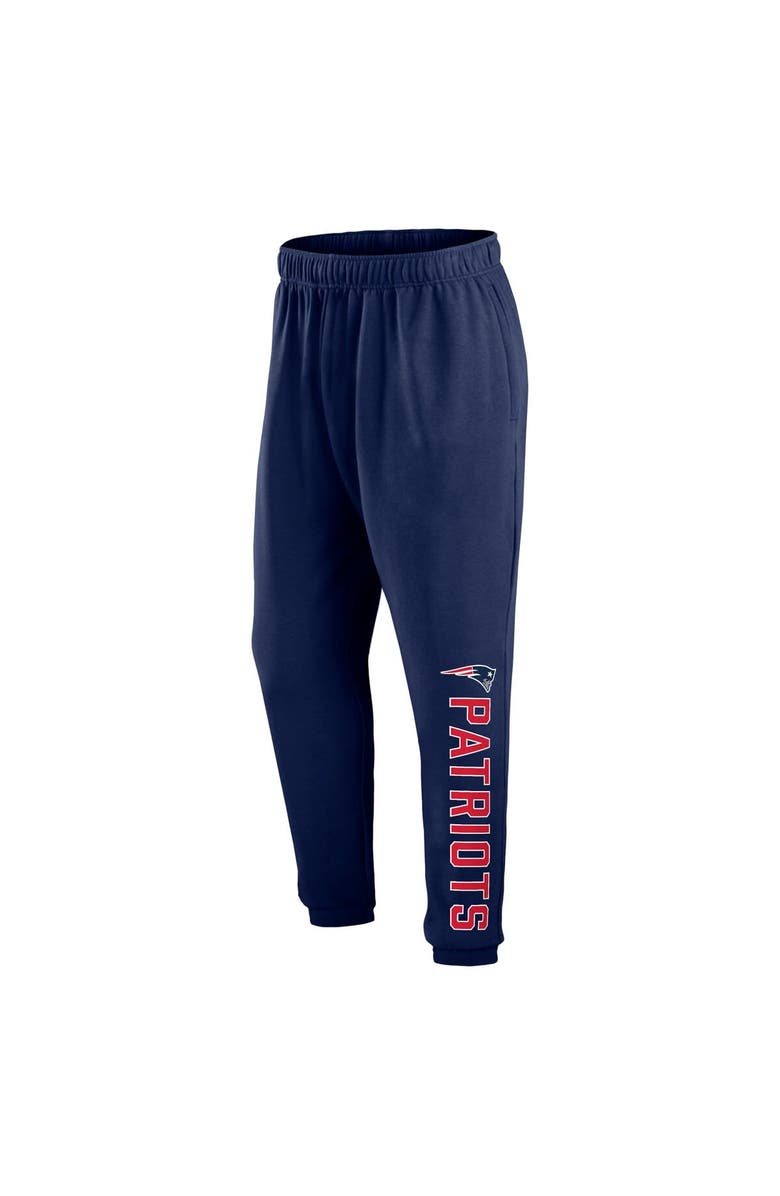 FANATICS Men's Fanatics Branded Navy New England Patriots Chop Block Fleece Sweatpants, Alternate, color, 