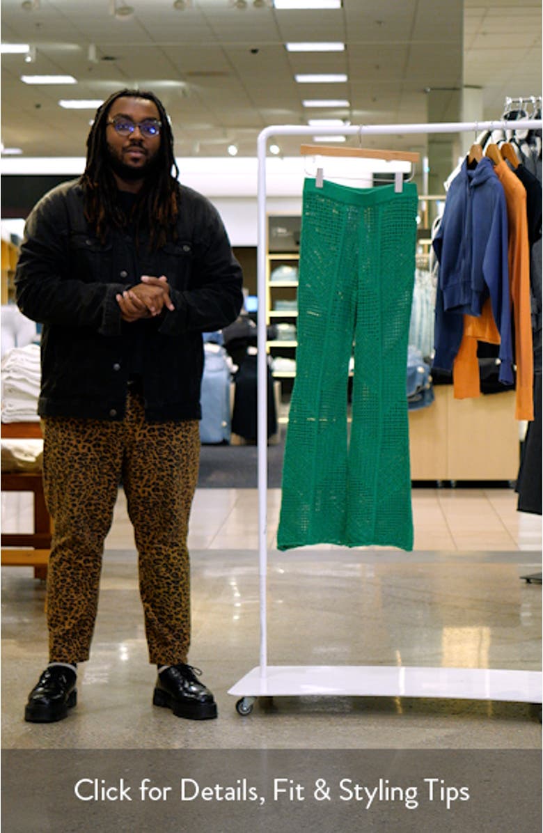 Open Stitch Knit Cover-Up Pants, sales video thumbnail