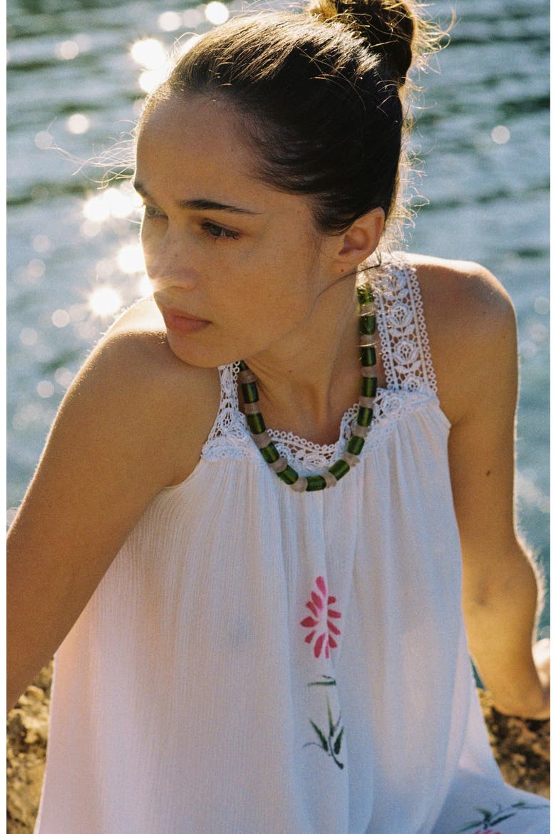 Ruby Necklace, Alternate, color, Green