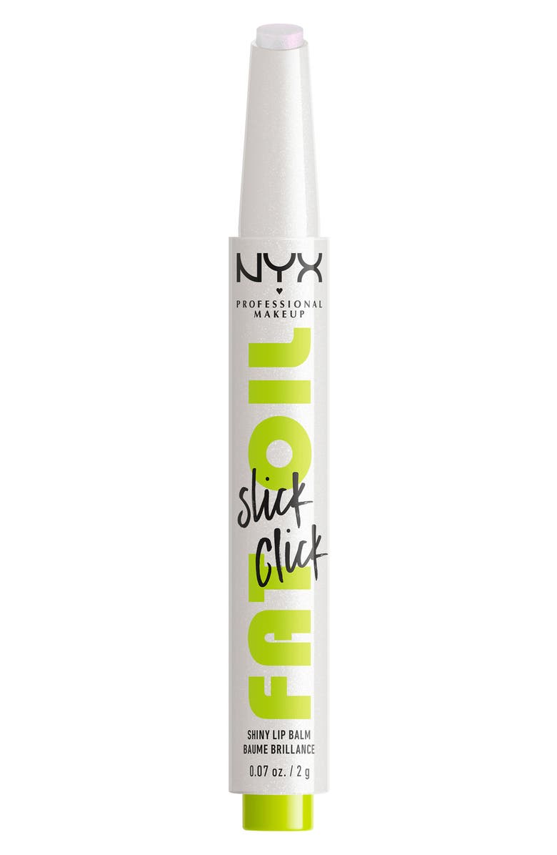NYX PROFESSIONAL MAKEUP Fat Oil Slick Click Shiny Lip Balm, Main, color, Main Character