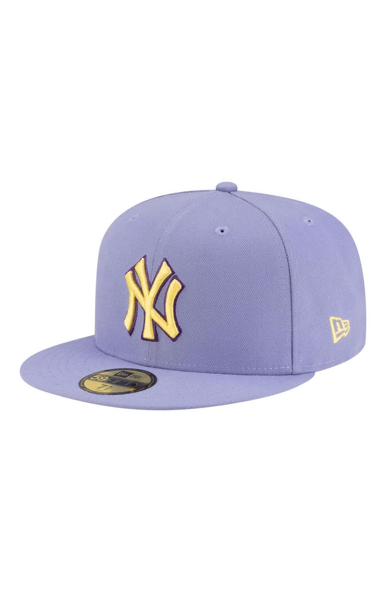 New Era Men's New Era Light Purple New York Yankees Lavender Bloom 59FIFTY Fitted Hat, Alternate, color, Light Purple