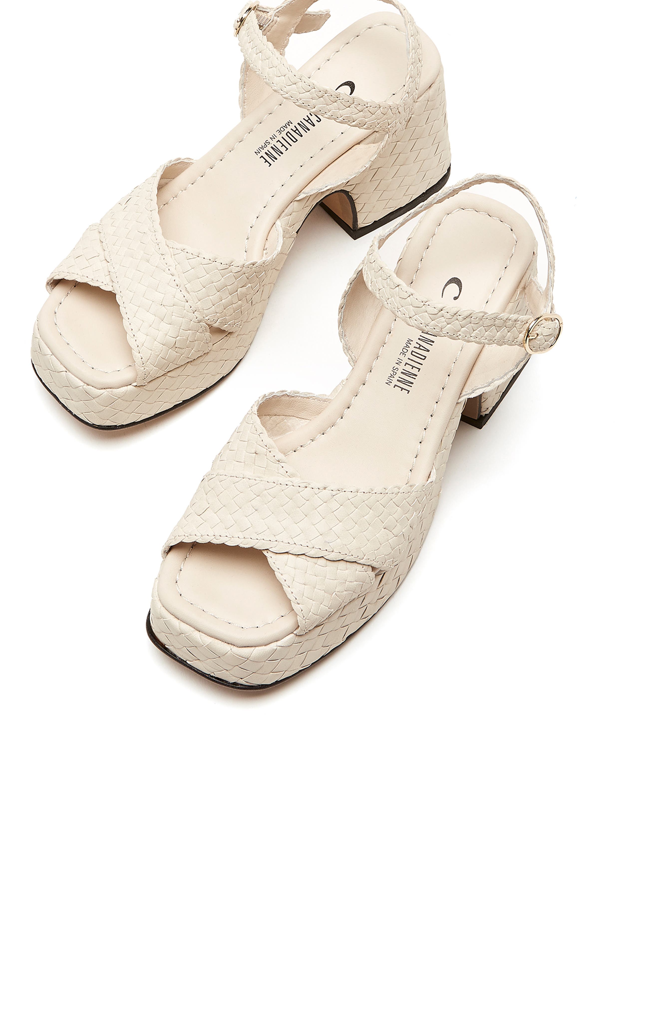 La Canadienne Pico Ankle Strap Platform Sandal, Alternate, color, 