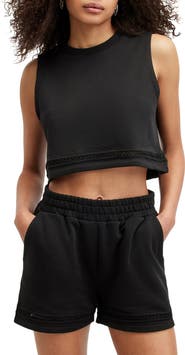 AllSaints Ewelina Lila Crop Tank